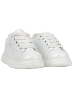 A Dee Girls &#039;Queeny&#039; White Chunky Trainers