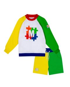 Mitch &amp; Son &#039;Valentino&#039; Colour Block Sweatshirt And Short Set