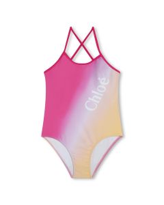 Chloé Girls Pink Ombré Swimsuit
