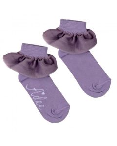 A&#039;Dee Popping Pastels &#039;Nova&#039; Lilac Ankle Socks