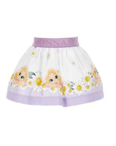 Monnalisa Baby Girls White and Lilac Rupunzel Skirt