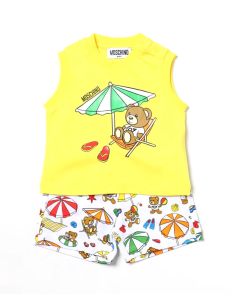 Moschino Baby Yellow Deckchair Top And Shorts