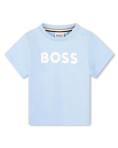 BOSS Baby Boys NS24 Pale Blue Cotton T-Shirt