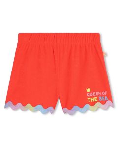 Billieblush Girls Coral Orange Towelling Shorts