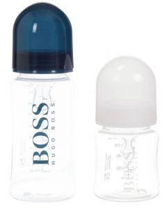 BOSS Kidswear Navy Baby Bottles (2 Pack)