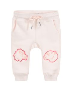 Kenzo Kids Girls Pink Cotton Tiger and Friends Joggers