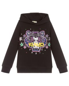 Kenzo Kids Girls Black Seasonal Tiger Sweatshirt