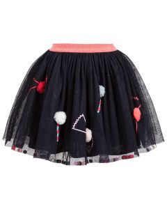 Billieblush Girls Navy Blue Tulle Candy Skirt