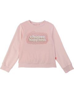 Billieblush Girls Pink Choose Happiness Sweatshirt