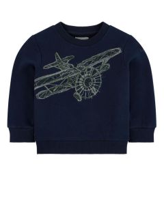 Il Gufo Boys Navy Embroidered Sweatshirt