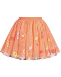 Billieblush Girls Orange Tulle Skirt