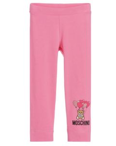 Moschino Kid-Teen Pink Cotton Balloon Toy Leggings