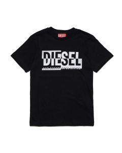 Diesel Black Wave Logo T-Shirt