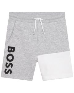 BOSS Baby Boys Grey Colourblock Jersey Shorts