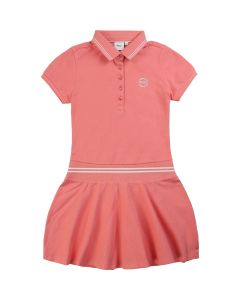 BOSS Kidswear Girls Pink Polo Dress