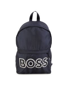 BOSS Boys WS23 Navy Canvas Backpack
