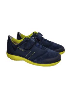 Geox Boys Navy And Lime "Nebula" Trainers