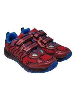 Geox Boys Red And Blue "Android" Led Light Up Trainers