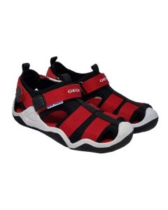 Geox Boys Black And Red &quot;Wader&quot; Sandals