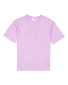 Juicy Couture Girls Lilac T-Shirt With Diamante Detail