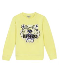 Kenzo Kids Girls Yellow Iconic Tiger Sweatshirt
