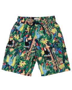 KENZO KIDS Older Boys Green Tropical Swim Shorts
