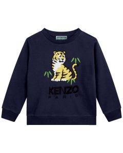 KENZO Boys Navy Blue Cotton KOTORA Sweatshirt