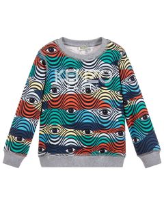 Kenzo Kids Boys Cotton Multi Coloured Eye Sweatshirt