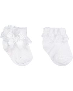 Little A Balloon Party Bright White &#039;Eloise&#039; Ankle Socks