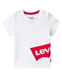 Levi's Baby Boys White Cotton Batsy T-Shirt