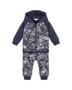 LITTLE MARC JACOBS Baby Boy's Graffiti Cotton Baby Tracksuit