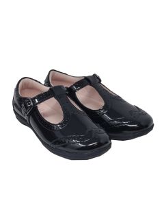 Lelli Kelly Girls Black Patent Leather "Jennette" T-Bar Shoes