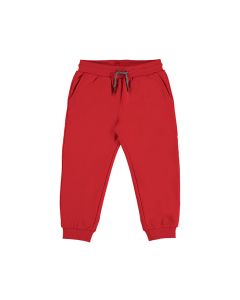 Mayoral Boys Bright Red Fleece Joggers