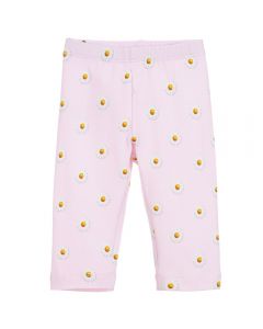 Monnalisa Bebé Baby Girls Pink Cotton Leggings