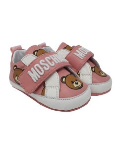 Moschino Pink Teddy Soft Trainer Shoes