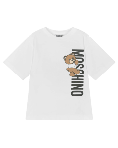 Moschino White Climbing Bear T-Shirt SS24