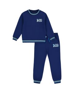 Mitch & Son King Of The Jungle 'Karter' Navy Blue Sweatshirt And Joggers Set