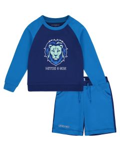 Mitch & Son King Of The Jungle 'Kaleb' Lion Sweatshirt And Short Set
