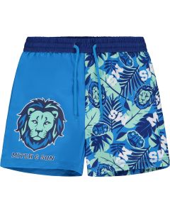 Mitch & Son King Of The Jungle 'Kennedy' Lion Print Swim Shorts