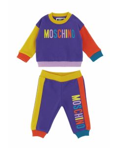 Moschino Baby Multi Coloured Cotton Logo Tracksuit