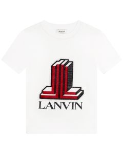 Lanvin White T-Shirt With Double L Logo