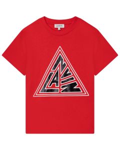 Lanvin Red T-Shirt With Triangle Logo