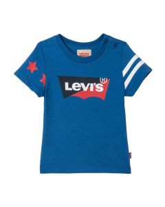 Levi's Baby Boys Blue Bibat Cotton T-Shirt