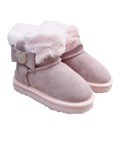 Lelli Kelly Pink Suede Love Heart &#039;Olivia&#039; Boots