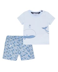 Absorba Baby Boy's Whale Short and T-Shirt Set