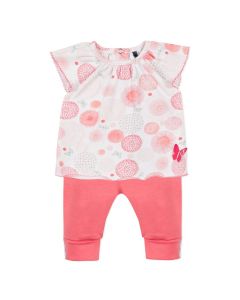3Pommes Baby Girl's Coral 2 Piece Set