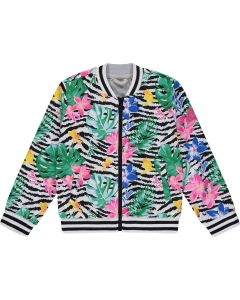 A'Dee Tropical Dreams 'Willow' Allover Floral Print Neoprene Jacket