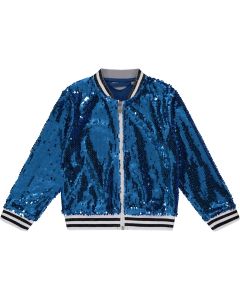 A'Dee Tropical Dreams 'Wren' Blue Sequin Jacket