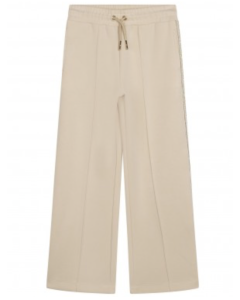 Michael kore Girls Smart Sand Trousers With Side Logo Tapes