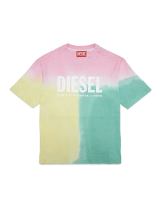 Diesel Diesel Boys Multi-Coloured Tie-Dye Effect T-Shirt